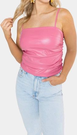 BuddyLove Daniella Vegan Tank In Bubblegum Leather