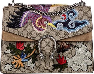 Gucci Limited Edition GG Supreme Bird Embroidered Medium Dionysus