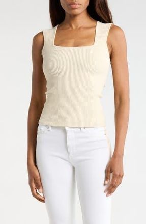 DL1961 Square Neck Sleeveless Top in Ecru at Nordstrom Rack, Size X-Small