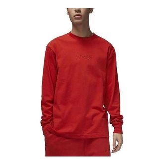 Nike Jordan Air Jordan Wordmark Long-Sleeve T-Shirt Mystic Red FJ0702-622