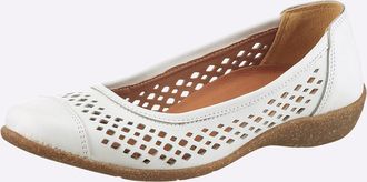 Casual Looks Ballerina CASUAL LOOKS, Damen, Gr. 36, wei&szlig;, Glattleder, Schuhe Ballerina