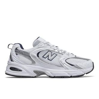 New Balance Unisex 530 in Bianca/Blu, Sintetica, Taglia 37.5