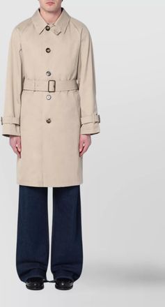 Burberry trench coat cotton belted pockets