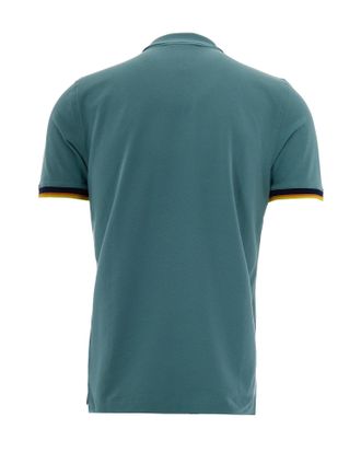 K-Way Mens Polo Vincent Green Mine Cotton Shirts T-shirts And Polos