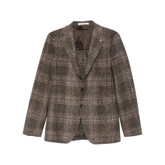 Tagliatore Blazers, male, Brown, Size: M Tailored Jacket