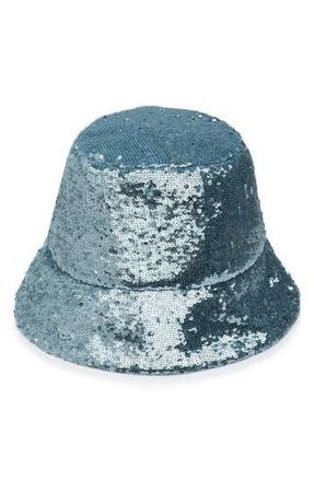 Eugenia Kim Seafoam Sequin Bucket Hat at Nordstrom Rack