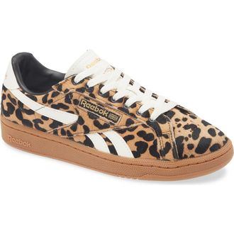 Reebok Club C Grounds Sneaker in Cheetah/cheetah/chalk at Nordstrom, Size 9.5