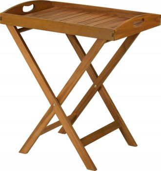 Ambiance Ambiance Mesa De Servicio Madera De Acacia 60x42x65 Cm
