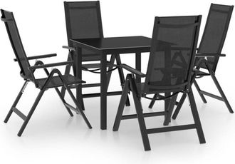 vidaXL Vidaxl - 5 Piece Garden Dining Set Aluminium Anthracite