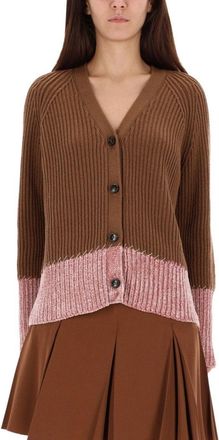 Marni Color Block Pattern Cardigan