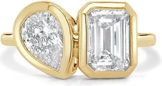 Sabrina Designs 14K 4.02 Ct. Tw. Lab-Grown Diamond Two Stone Ring