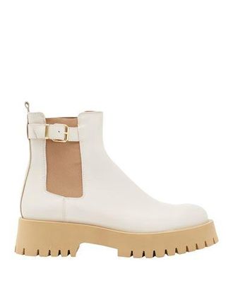 8 by YOOX LEATHER ANKLE CHELSEA BOOTS WITH BUCKLE DETAIL