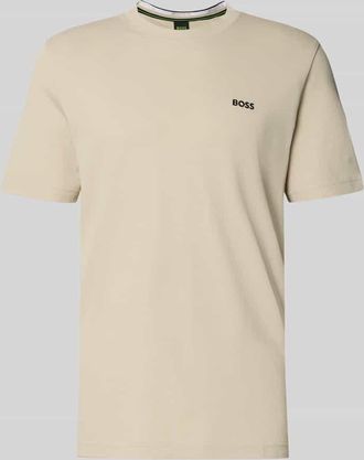 HUGO BOSS Regular Fit T-Shirt aus Baumwoll-Piqu&eacute; Modell TS_PIQUE in Beige, Gr&ouml;&szlig;e XXXL