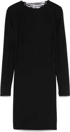 Maison Close Abito corto Nuit Infinie con schiena scoperta - Nero