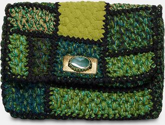 Boks&Baum Geh&auml;kelte funkelnde Schultertasche Shelly S