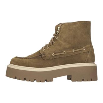 Antica Cuoieria Schoenen, Dames, Bruin, 38 EU, Su&egrave;de, Cortina Su&egrave;de Enkellaarsjes