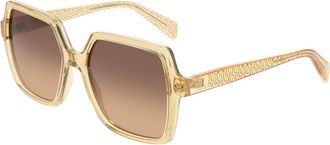 Liu Jo LJ824S 704 Womens Sunglasses Yellow Size 55