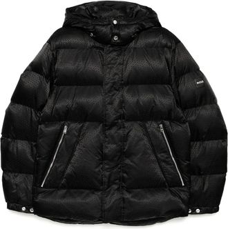 BOSS Piumino con applicazione - Nero