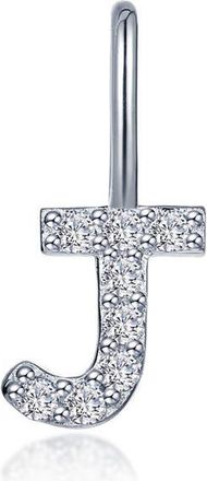 Lafonn Letter Charm Pendant in Silver J at Nordstrom