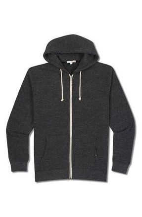 Threads 4 Thought Trim Fit Heathered Fleece Zip Hoodie in Htr Black at Nordstrom Rack, Size Medium