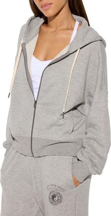 Spiritual Gangster Soul Guide Muse Zip Hoodie in Light Heather Grey at Nordstrom, Size X-Large
