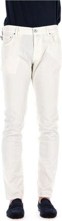 Jacob Cohen Nick Fit Cr&egrave;me Katoenen Jeans - Heren - Chinos - Beige - W36 - Katoen - Broeken