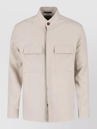 Ermenegildo Zegna casual jacket chest pockets long sleeves