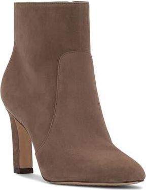 Vince Camuto Greer Almond Toe Bootie in Toasted Taupe Torsue at Nordstrom Rack, Size 9.5