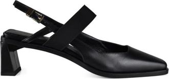Anest Collective Kidskin Slingback - Dames - Pumps - Zwart - 37 EU - Katoen - Schoenen