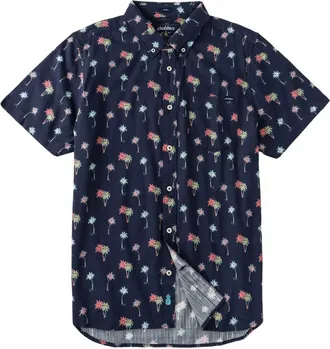 Chubbies Friday Shirt Mens Navy Tropical Stretch Button-Down DSGL1 9