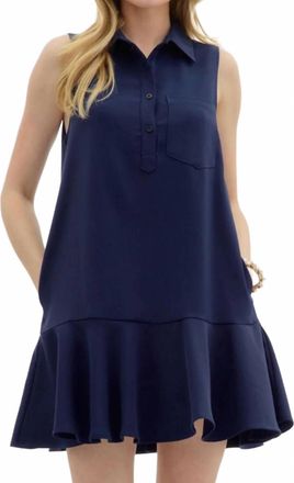 Entro Rory Dress In Navy