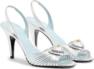 Valentino Garavani Royal Slingback Sandal in Silver at Nordstrom, Size 10.5Us