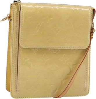Louis Vuitton Pre-owned Vintage Cross Body Bag - Dames - Vintage Schoudertas - Beige - ONE Size - Leer - Vintage