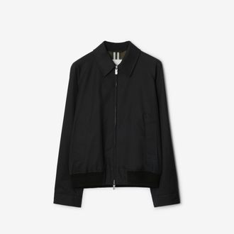 Burberry Gabardine Harrington Jacket, Size: 36