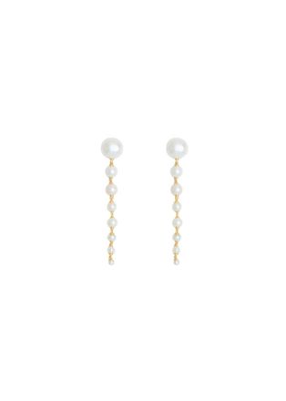 Ragbag Lumora Chandelier Pearl Drop Earrings - Gold - One Size