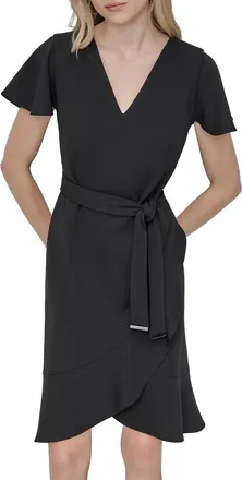DKNY Dkny Faux Wrap Dress