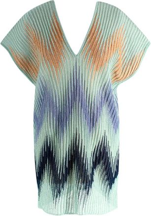 Missoni Lurex Sleeveless Striped Metallic Top Size M
