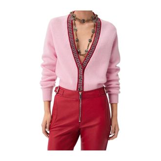 Versace Jumpers - female - Versace - Cardigans - Pink - S - Knitwear