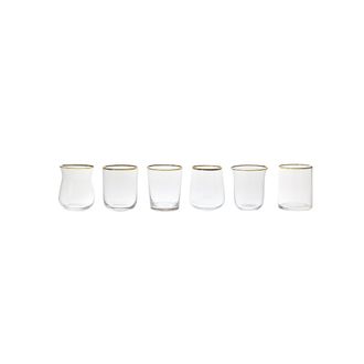 BITOSSI HOME Set 6 forme assortite di bicchiere