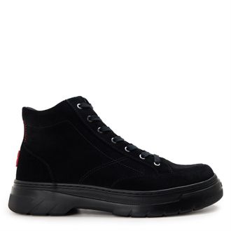HUGO BOSS Hugo Mens Derby Low Top Trainers in Black - Size UK 11