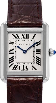 Cartier Pre-owned Cartier Tank Solo Quartz Silver Dial Ladies Watch W5200005