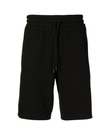 HUGO BOSS Mens Black Lamson 94 Knit Jogger Shorts