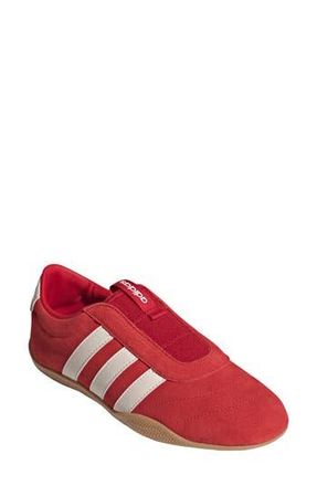 adidas Grand Court Lo Slip Sneaker in Scarlet/Off White/Gum 3 at Nordstrom Rack, Size 5.5