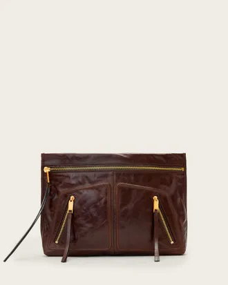 AllSaints Jean Rey Leather Pouch