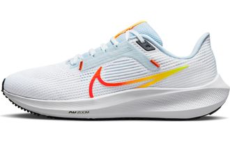 Nike DV3854-101 W AIR Zoom Pegasus 40 Women White/Metallic Silver-Pure Platinum UK 7.5