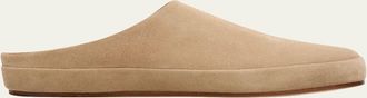 Loro Piana Mens Tomori Walk Suede Slippers