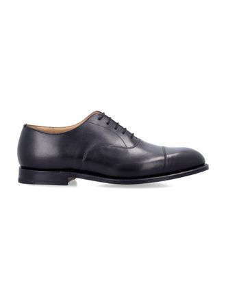 Churchs Black Cap Toe Oxford Shoes with Goodyear Construction