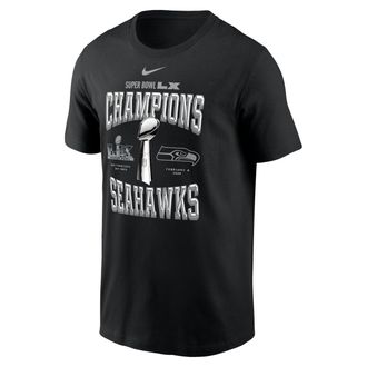 Nike Seattle Seahawks Super Bowl LX Champions Trophy Collection Nike Mens NFL T-Shirt in Black | N19900A78Z-0MZ
