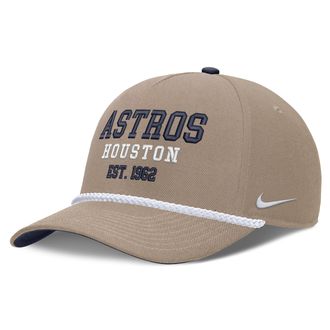 Nike Houston Astros Rise Nike Mens MLB Adjustable Hat in Brown | NB450CS4HUS-83Y