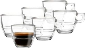 Barski Stackable Espresso Mugs, 2.6Oz Set Of 6